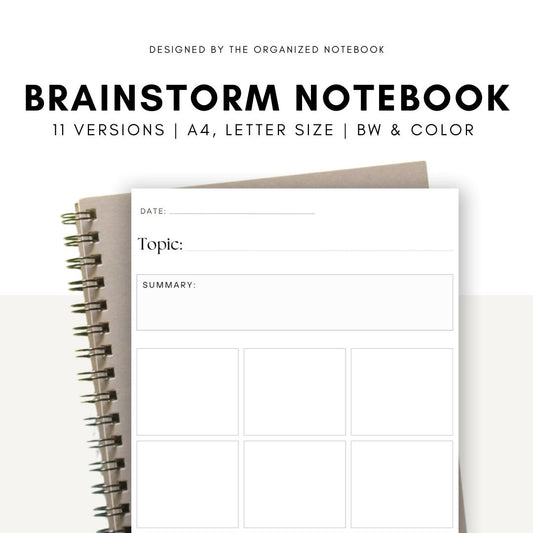 brainstorming notebook