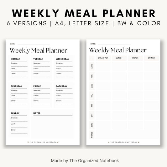 weekly meal planner