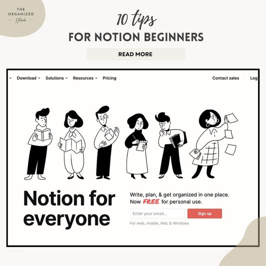 10 tips for notion beginners