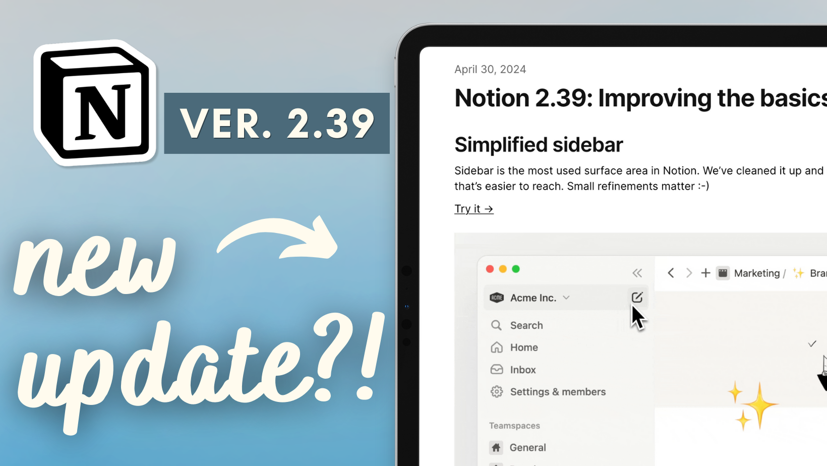 Notion Upgrade Exciting New Notion Updates You Need to Know (May 2024) – The Organized ...