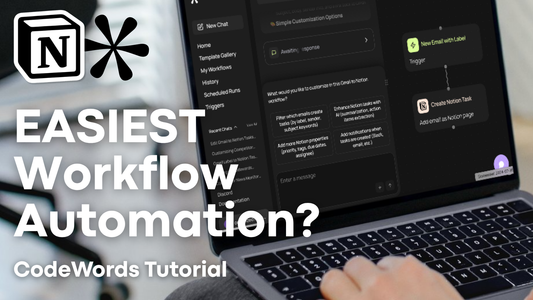 Easy Workflow Automation with CodeWords?| Connect Notion with Gmail, Google Calendar & More