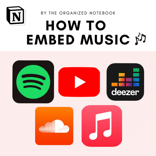 how to embed music in notion