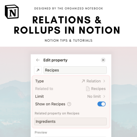 notion relations rollups