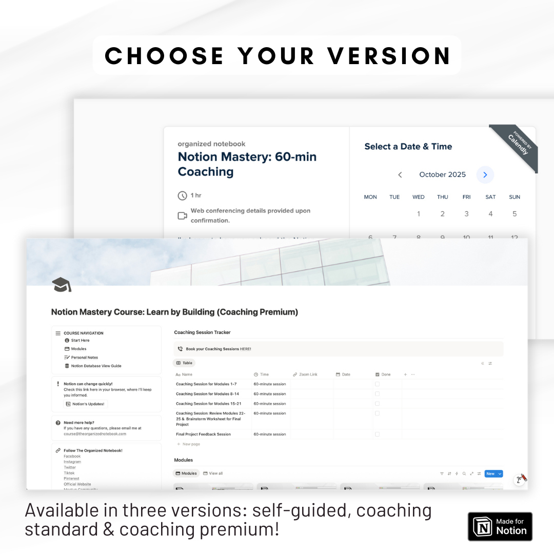 Notion Mastery Course: Learn by Building