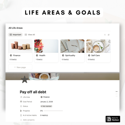 ULTIMATE Life Planner Notion Template