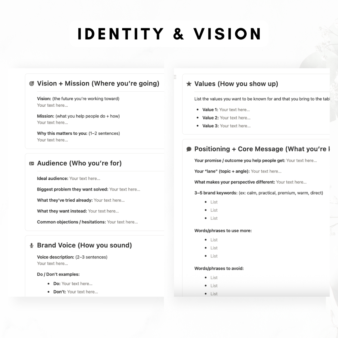 Content Planner Notion Template
