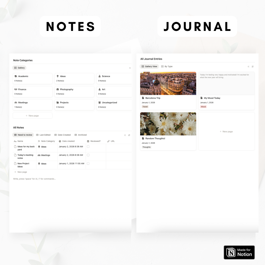 ULTIMATE Life Planner Notion Template