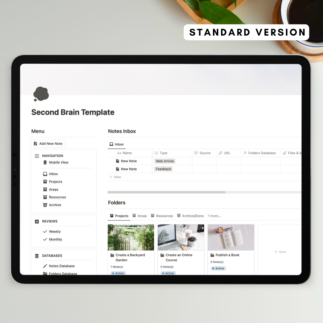 ULTIMATE Second Brain Notion Template