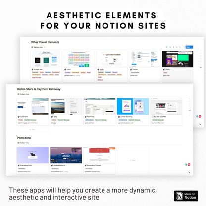 Notion Cheat Sheet: Embed Apps & Widgets