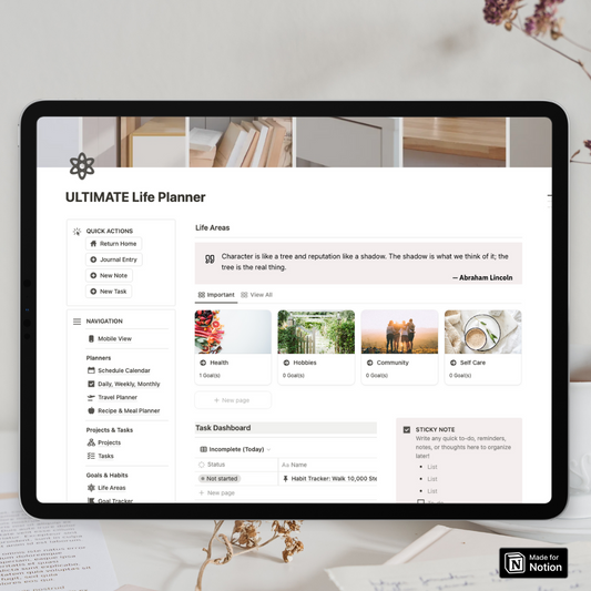 ULTIMATE Life Planner Notion Template
