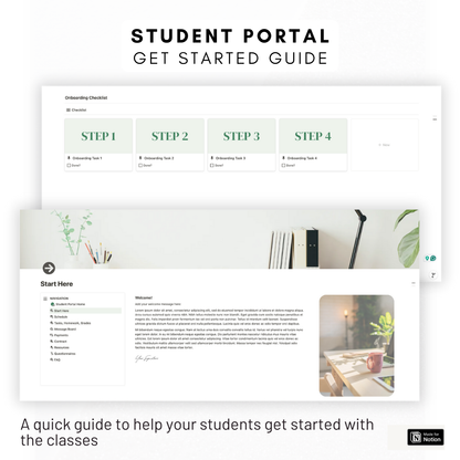 Student Portal Notion Template