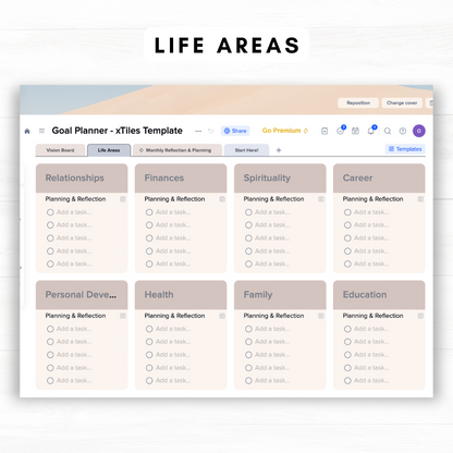 Goal Planner xTiles Template