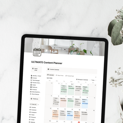 Content Planner Notion Template