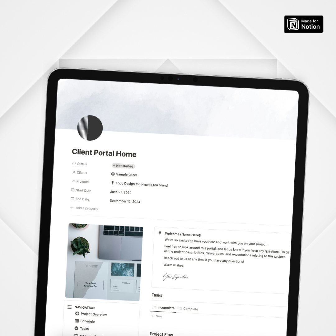 Ultimate Freelancer Dashboard & Client Portal Notion Template