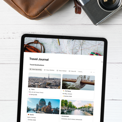 Travel Journal Notion Template