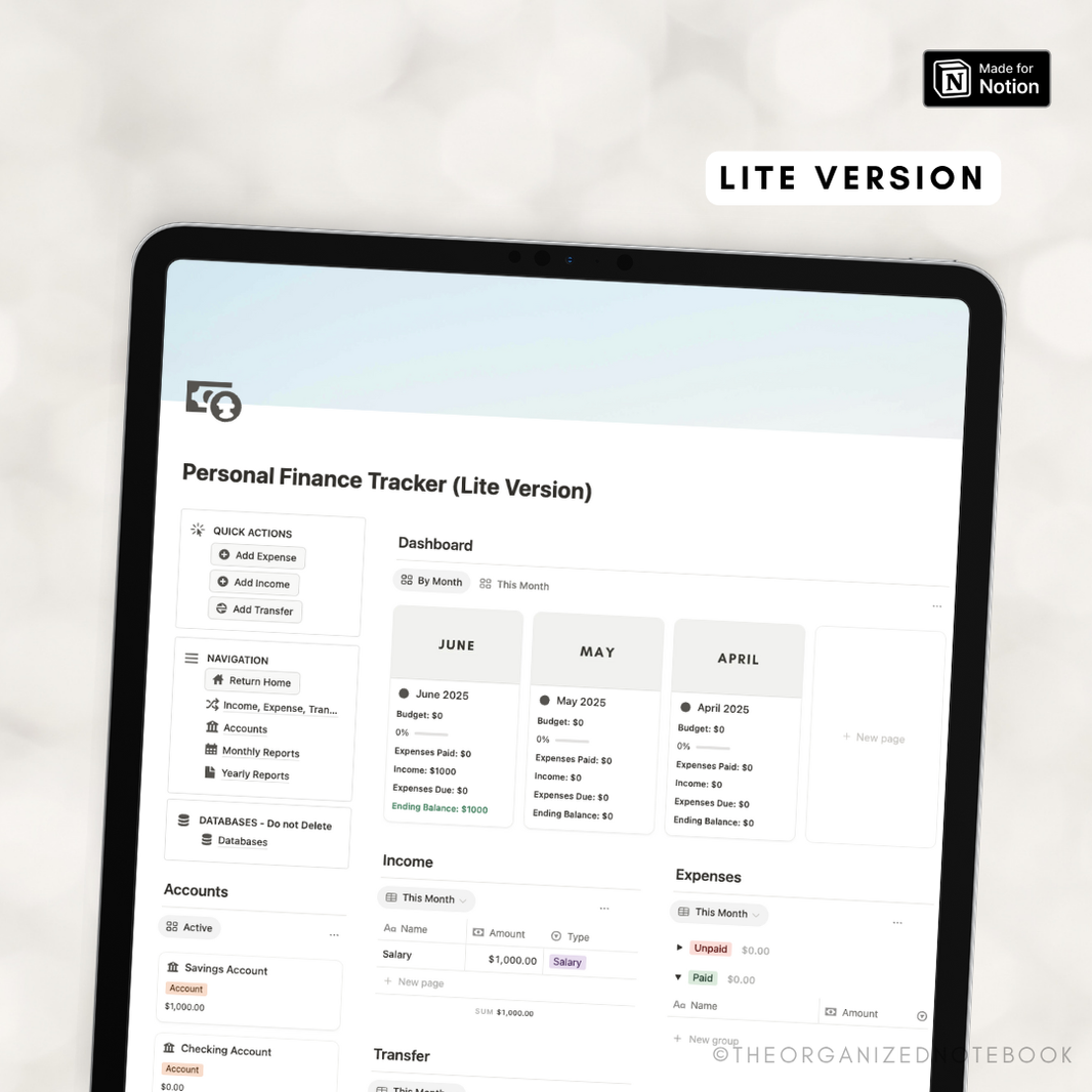 The Organized Notebook