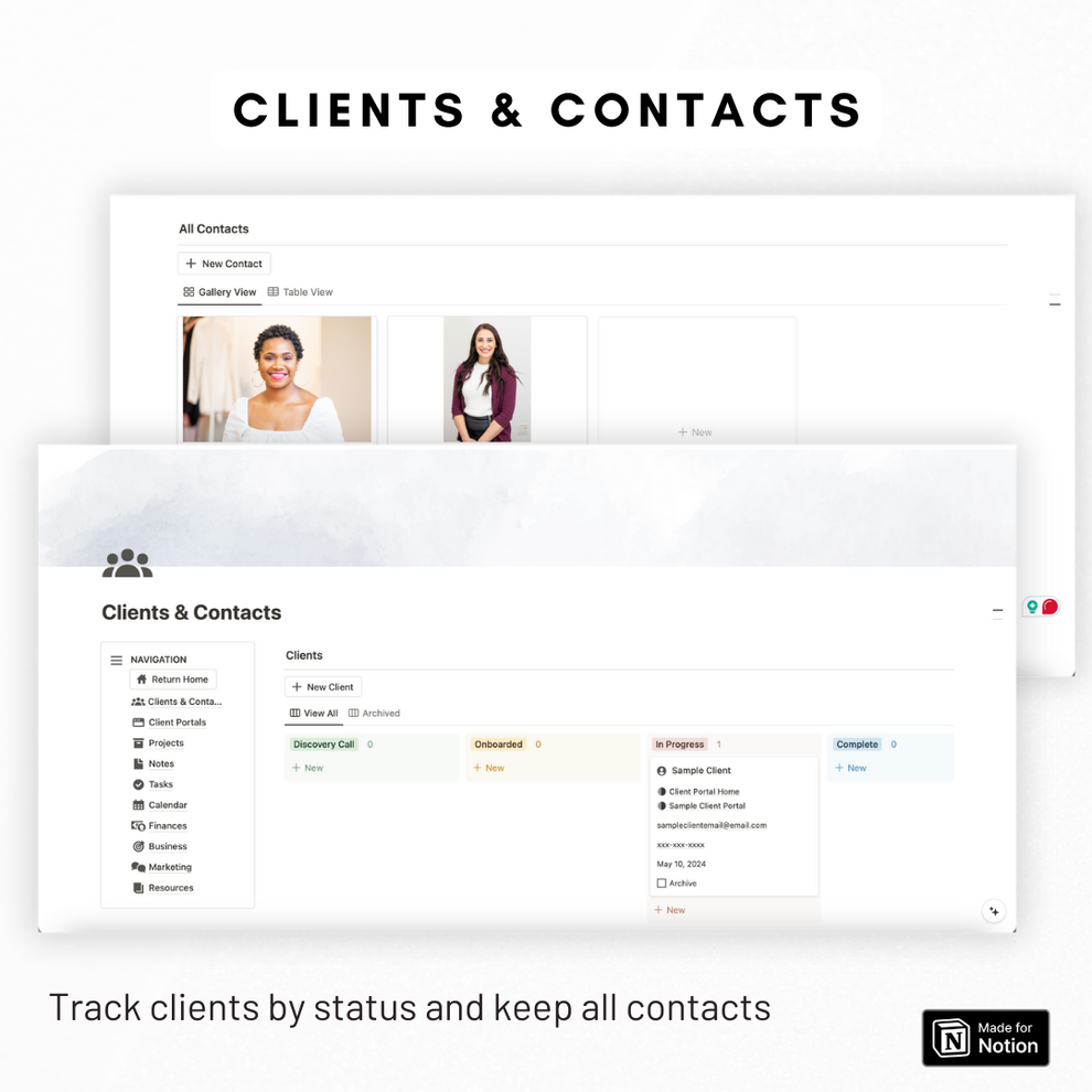 Ultimate Freelancer Dashboard & Client Portal Notion Template – The ...