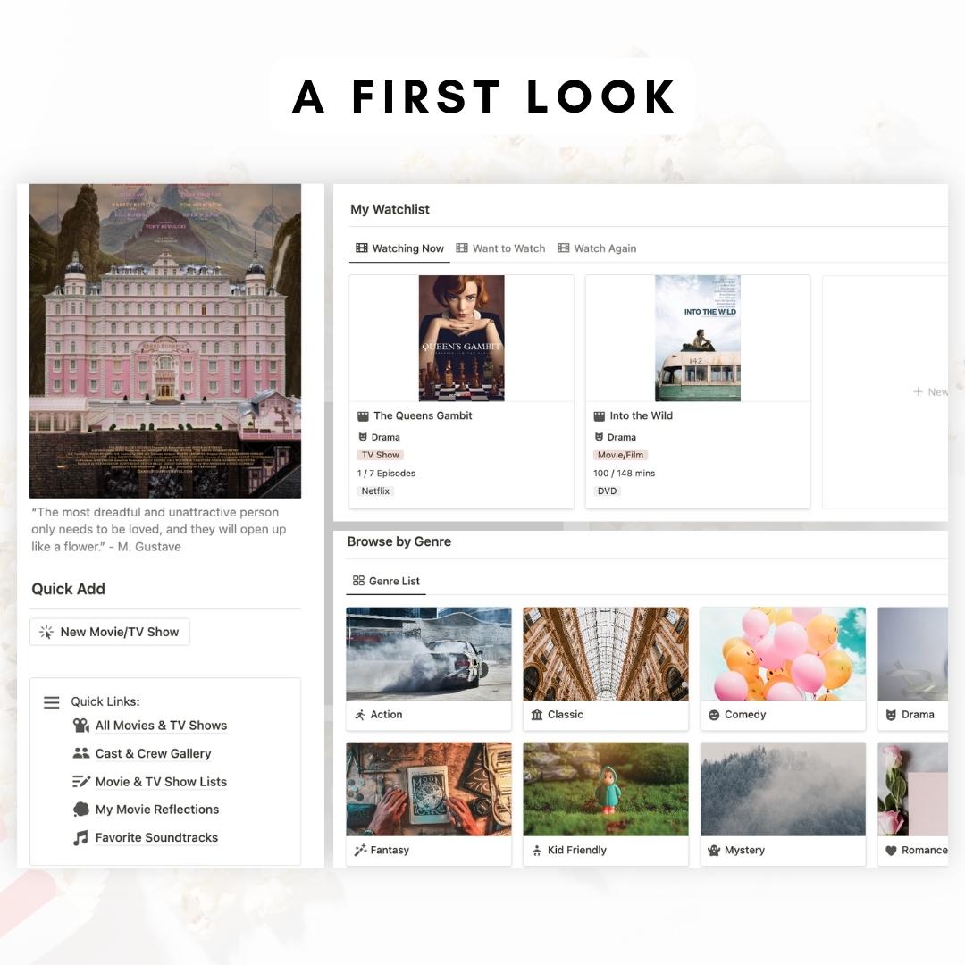 movie and tv watchlist notion template