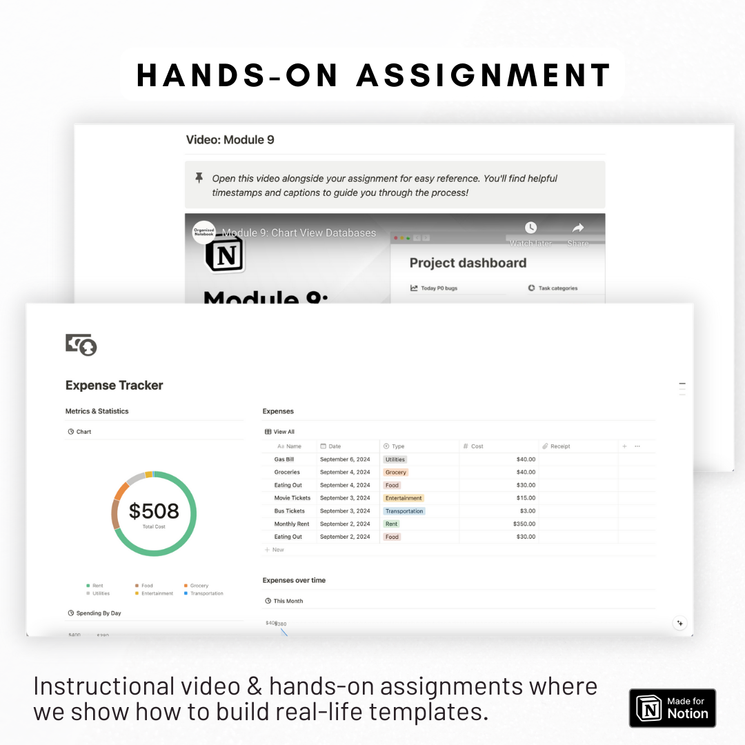 Notion Mastery Course: Learn by Building – The Organized Notebook