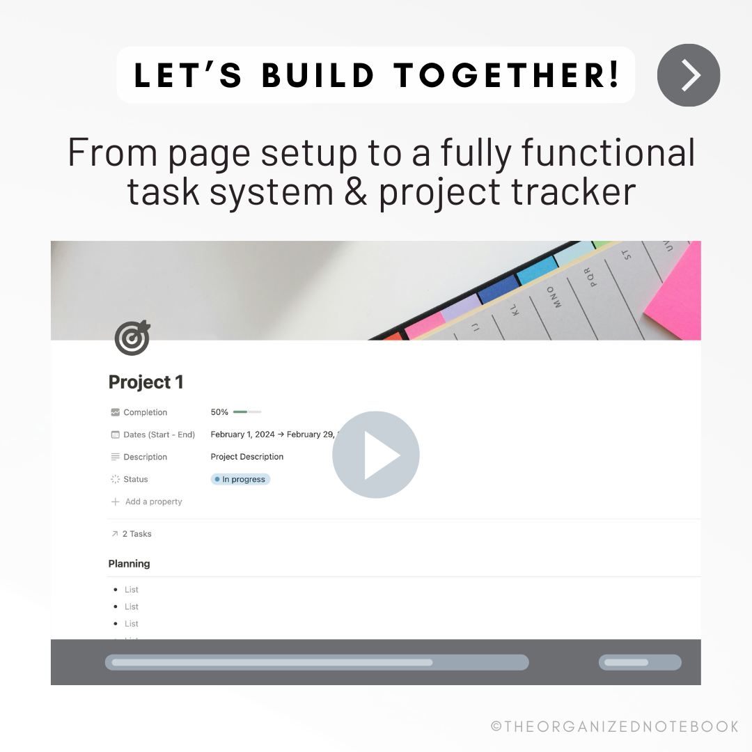 Notion Masterclass: Build a Project Manager with Notion | Step-by-step Guide