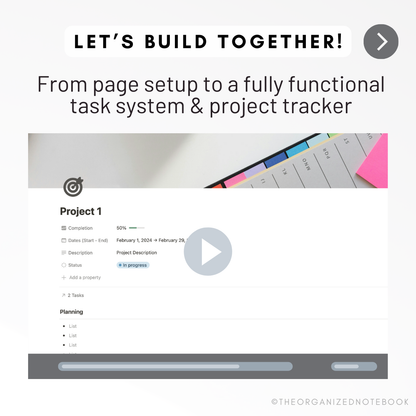 Notion Masterclass: Build a Project Manager with Notion | Step-by-step Guide