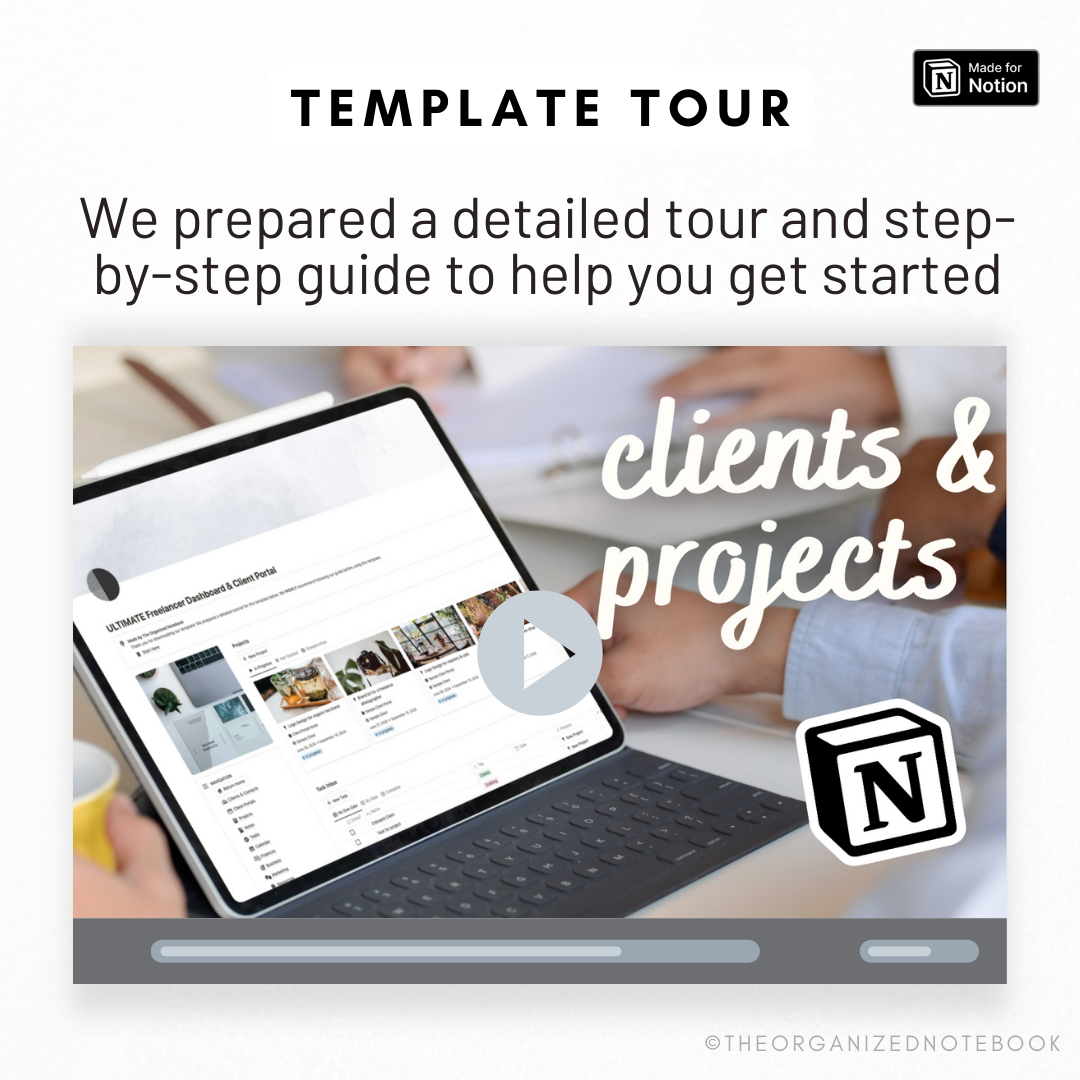 Ultimate Freelancer Dashboard & Client Portal Notion Template