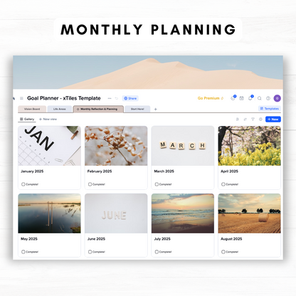 Goal Planner xTiles Template