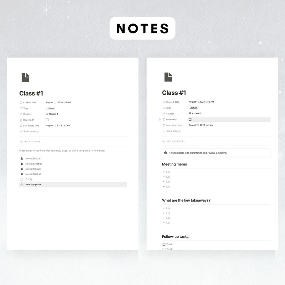 Student Planner Notion Template: Dark Academia Theme – The Organized ...