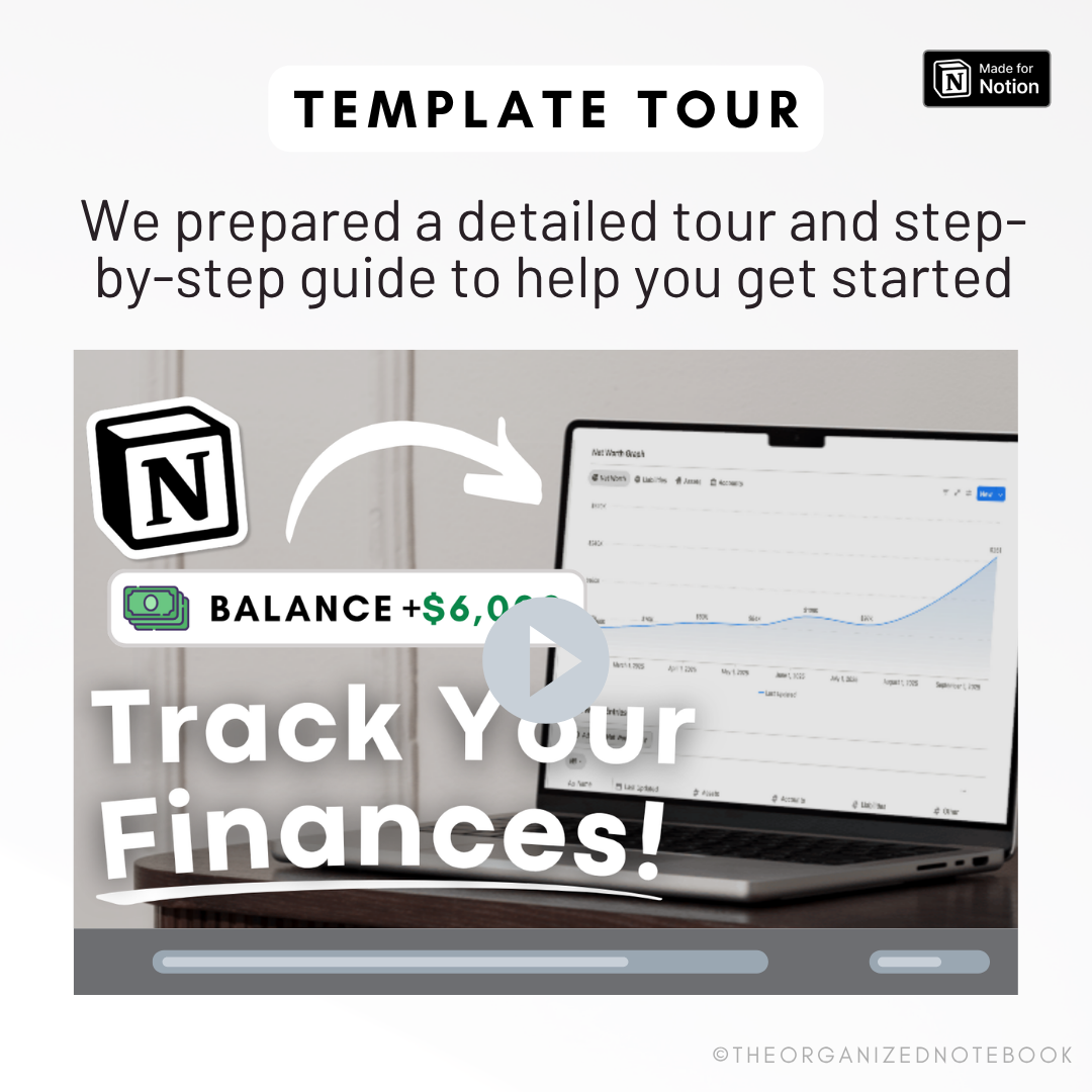 ULTIMATE Personal Finance Tracker Notion Template The Organized Notebook