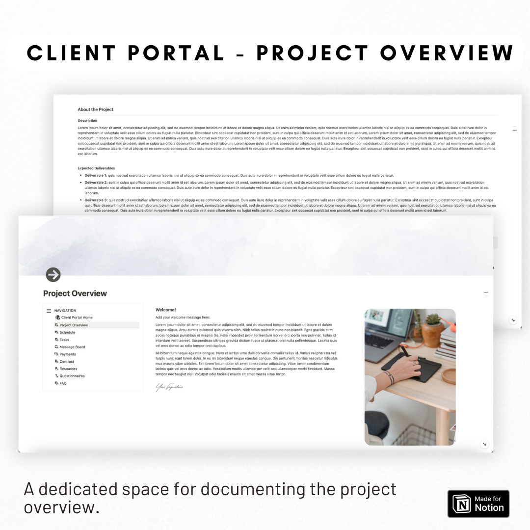 Ultimate Freelancer Dashboard & Client Portal Notion Template