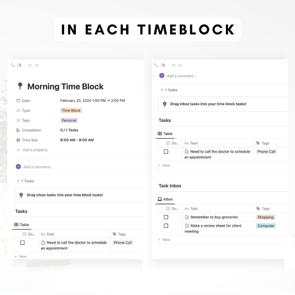 ULTIMATE Time Block Planner Notion Template – The Organized Notebook