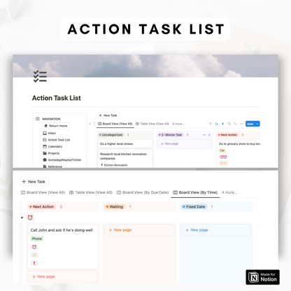 ULTIMATE Getting Things Done Notion Template