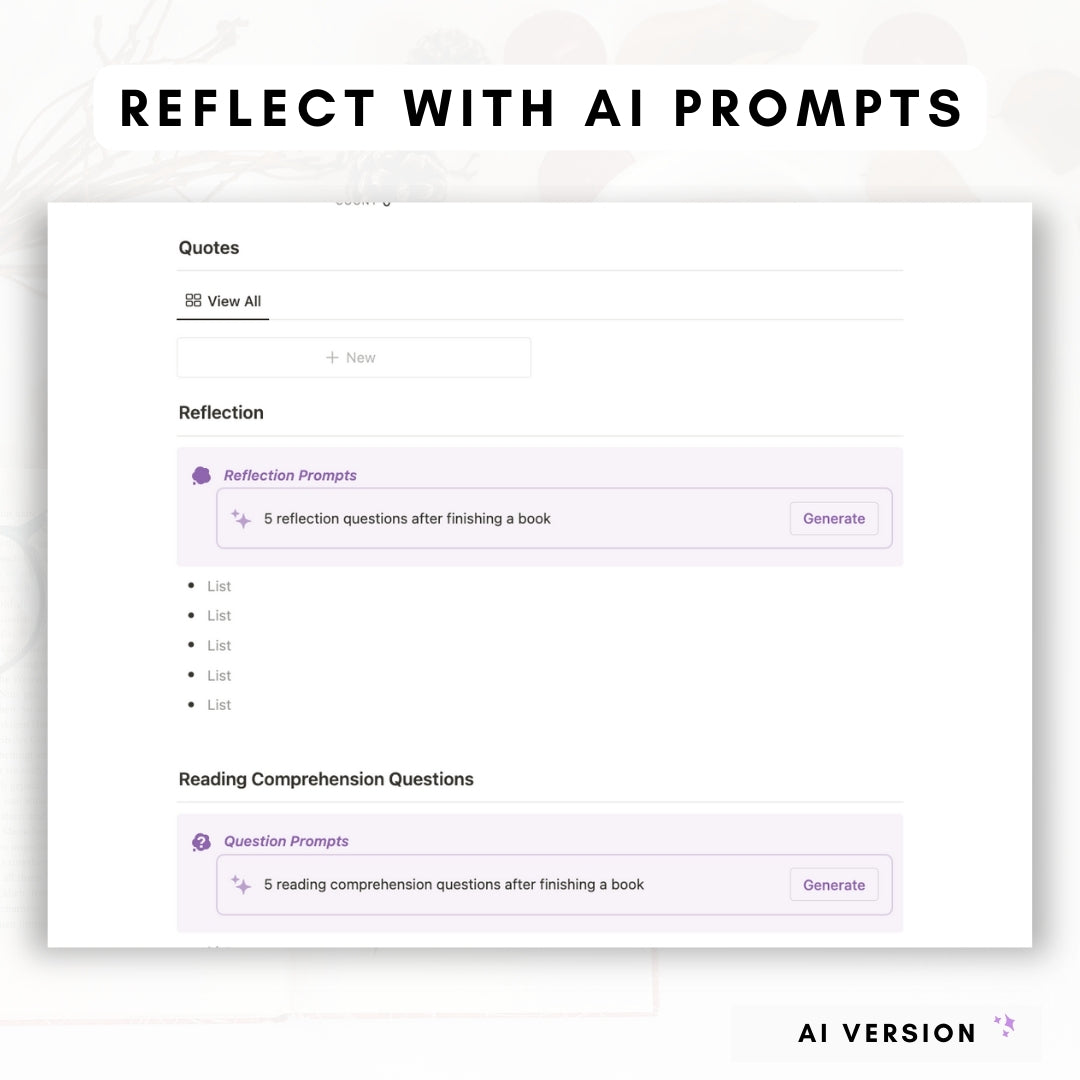 AI reading journal and book tracker