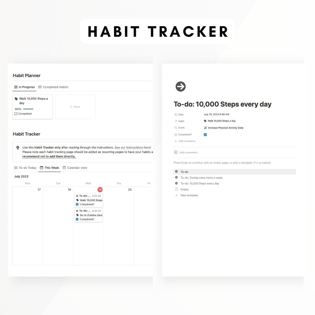 Ultimate Habit Tracker Notion Template – The Organized Notebook
