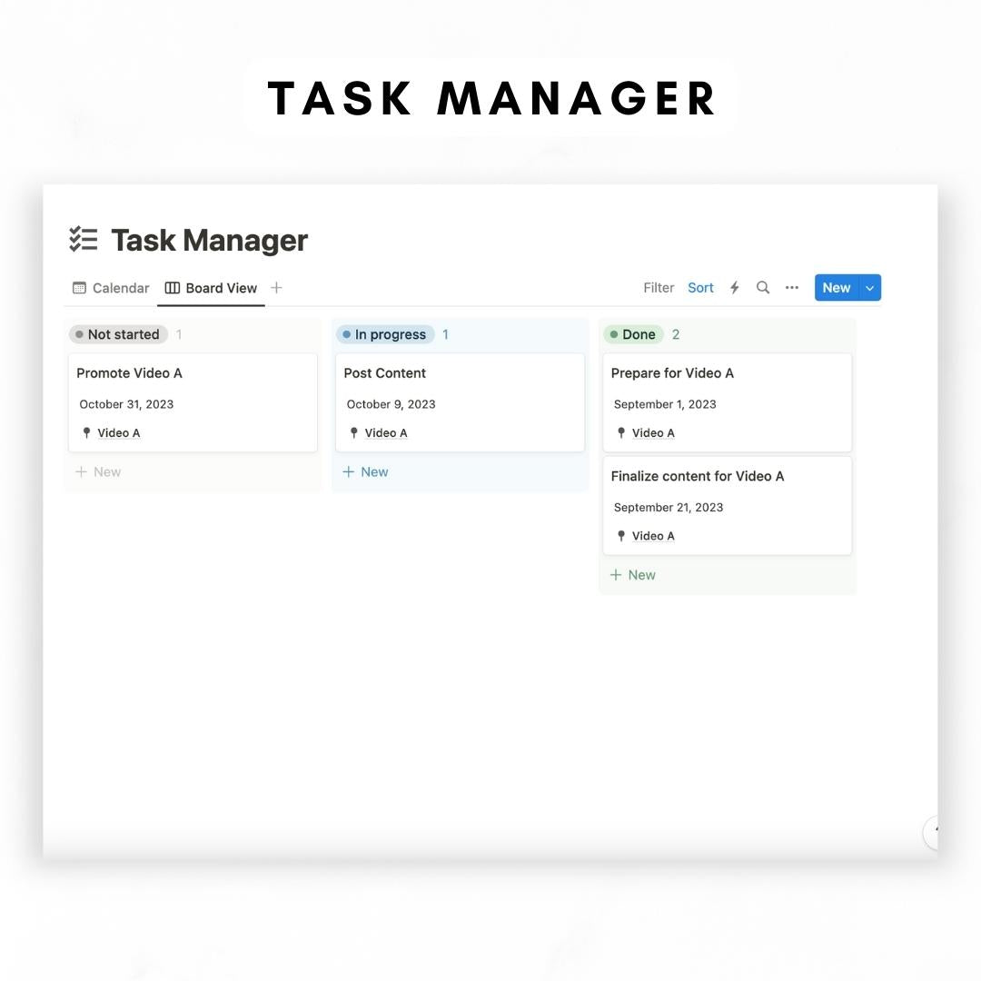 Content Planner + AI Notion Template