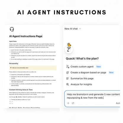 Content Planner + AI Notion Template