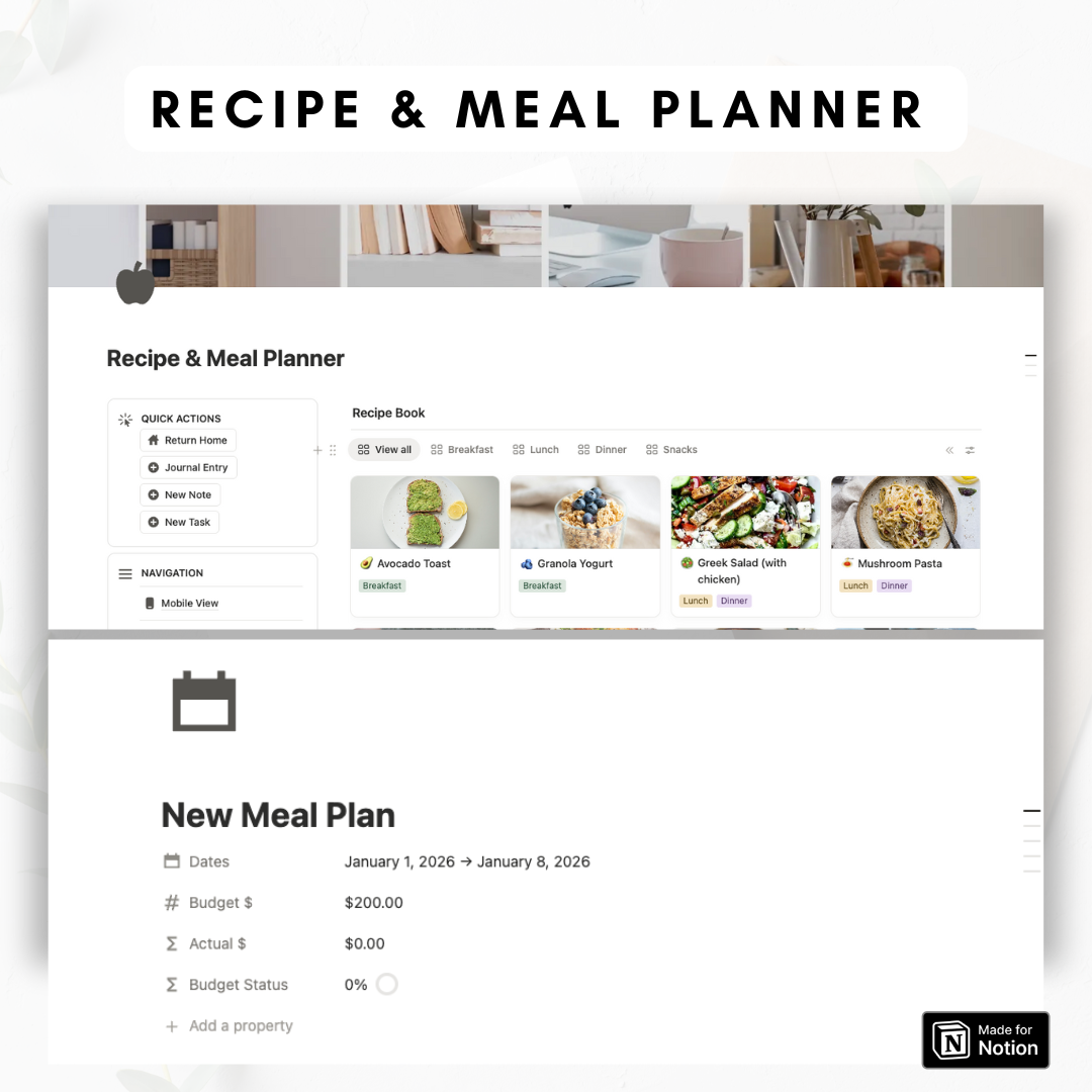 ULTIMATE Life Planner Notion Template