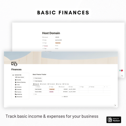 Ultimate Course Creator Dashboard Notion Template