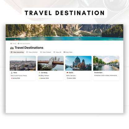 Travel Journal Notion Template