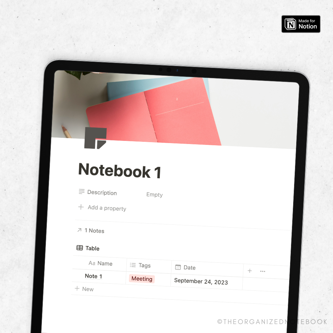 Digital Notebook Notion Template Lite – The Organized Notebook