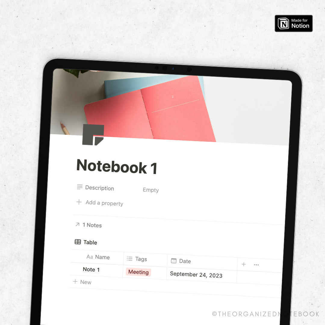 Beginner Digital Notebook Notion Template