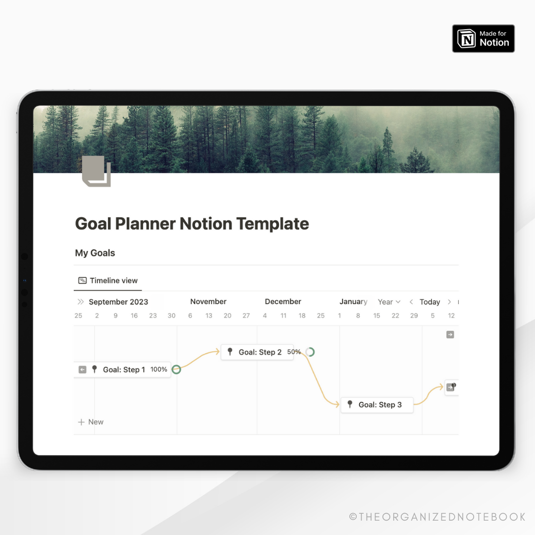 Goal Planner Notion Template