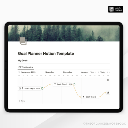 Goal Planner Notion Template