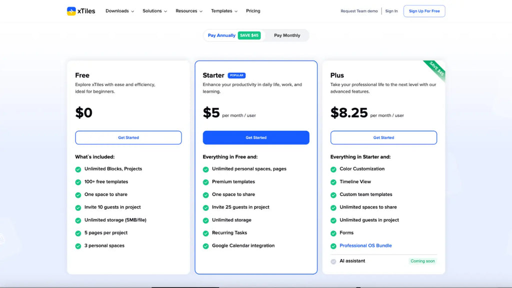 Compare Notion vs. xTiles (2024 Review) | BEST Productivity Tool