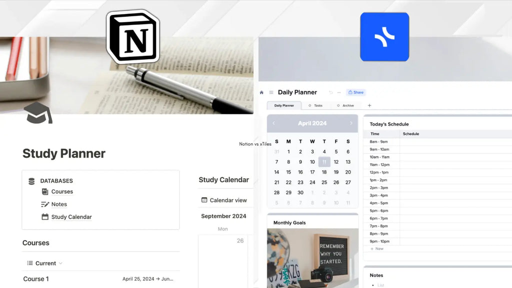 Compare Notion vs. xTiles (2024 Review) | BEST Productivity Tool