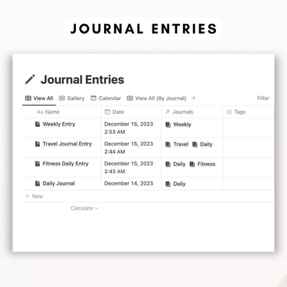 Ultimate Journal Notion Template