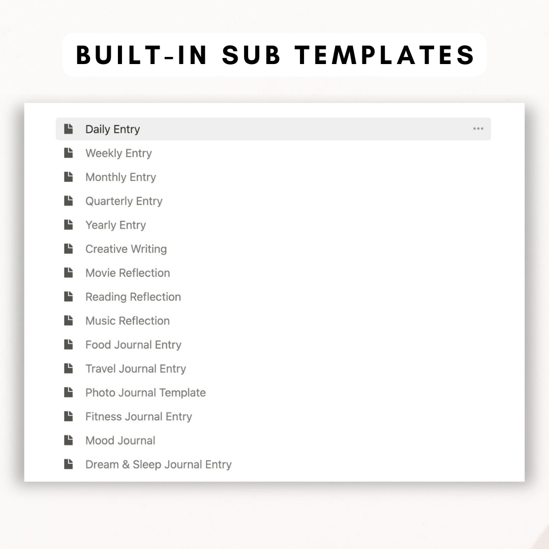 Ultimate Journal Notion Template