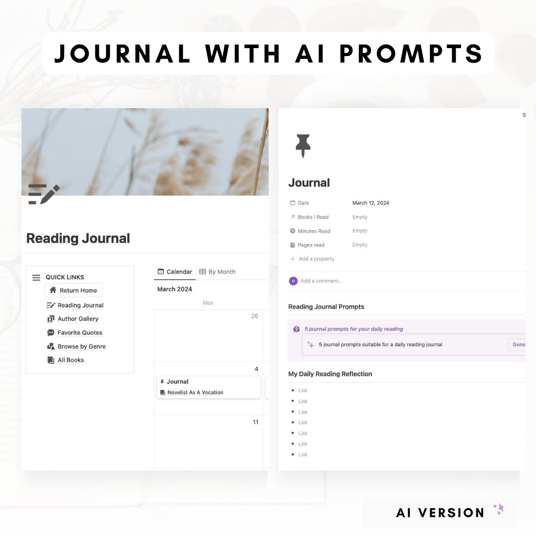 AI reading journal and book tracker