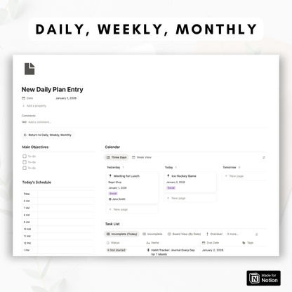 ULTIMATE Life Planner Notion Template