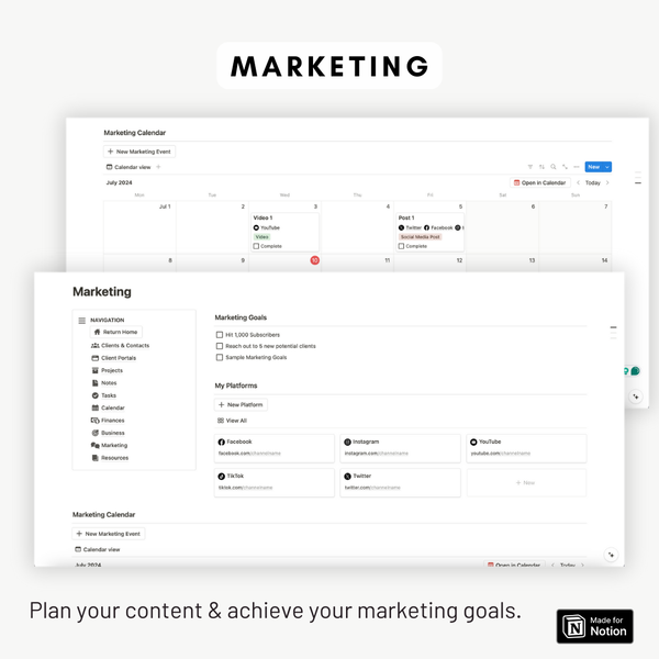 Ultimate Freelancer Dashboard & Client Portal Notion Template – The ...